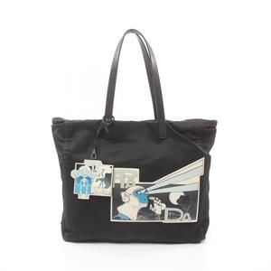 PRADA TESSUTO COMICS ショルダートート 黒 2VG019 Prada comic patch tote - Gem